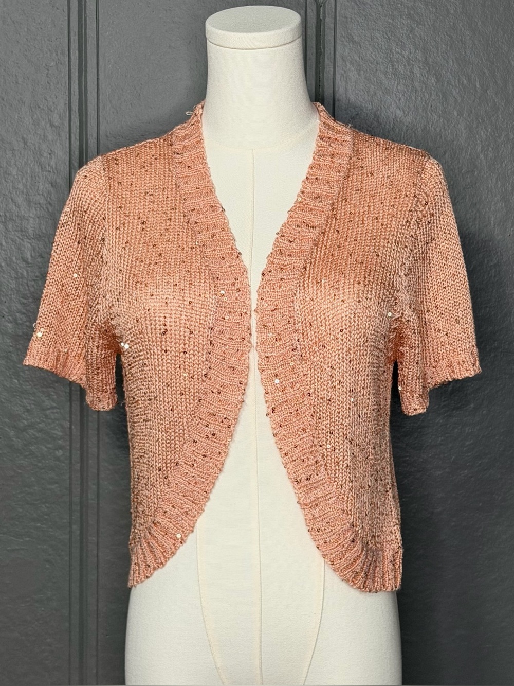 Rue21 Pink Bolero Cropped Cardigan